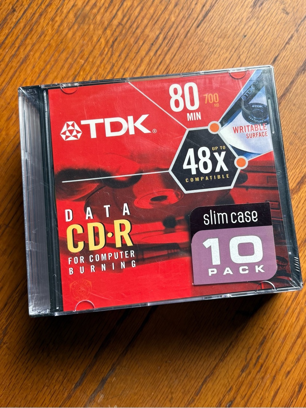 TDK 700MB CD-R data discs in slim cases sealed 10 pack
